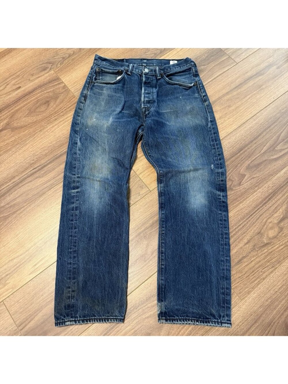 Levi's 501 White Oak Cone Denim Jeans Button Fly Straight Leg Mens 32x30